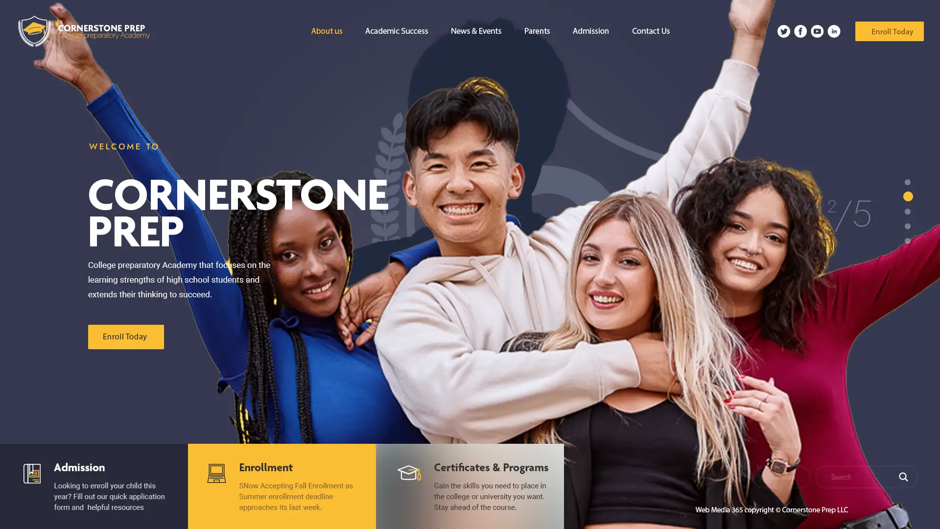 cornerstone prep website 1920 x 1080