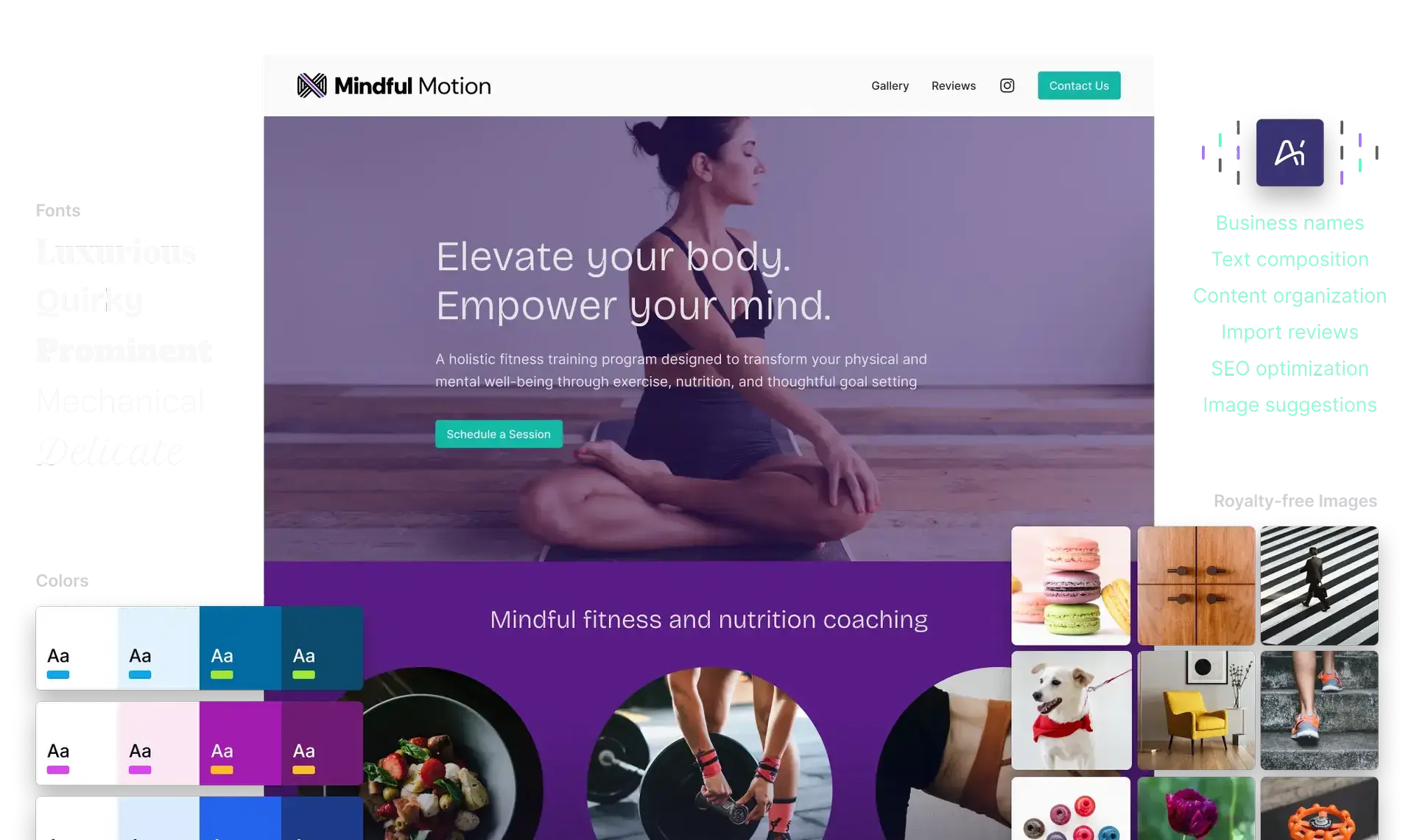 website with many media sections for digital marketing