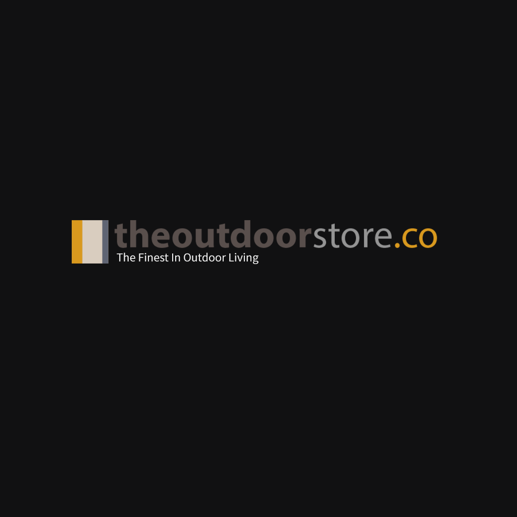 the outdoor store logo on black